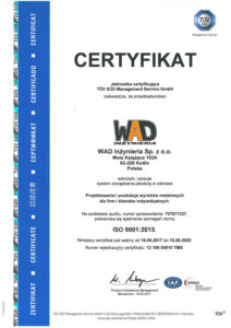 Certyfikat WAD